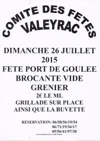 Brocante du Comité des Fêtes de Valeyrac
