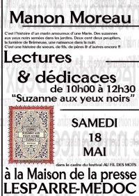 Dédicace de Manon Moreau