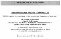 Nettoyage des Passes Communales