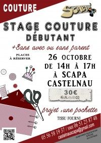 Stage Couture Débutant / Enfant