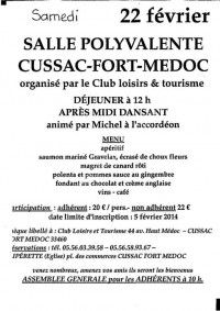 Déjeuner et Après-Midi Dansant