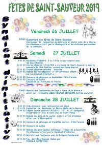 Fêtes de Saint-Sauveur 2019
