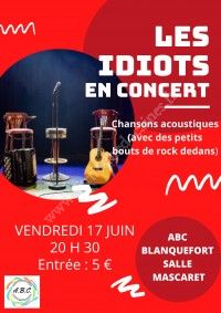 Les Idiots en concert