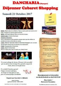 Dejeuner Spectacle Cabaret à Dancharia et shopping