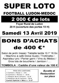 SUPER LOTO DE L'US LUDON FOOTBALL
