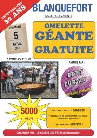 Omelette Géante Gratuite