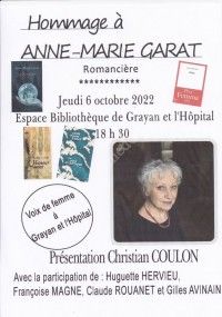 Hommage à Anne-Marie Garat