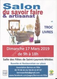 salon du savoir faire et artisanat et troc livres