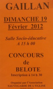 Concours de Belote