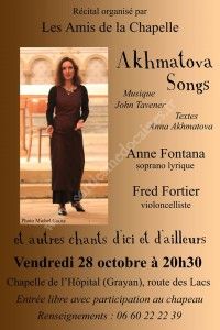 Récital Akhmatova Songs