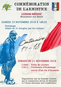 Commémoration du Centenaire de l'Armistice