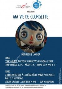 Ciné-Goûter : Ma vie de Courgette & Atelier Artistique
