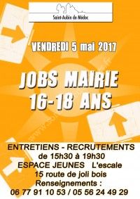 Jobs Mairie 16/18 ans