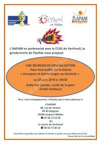 Réunion de Sensibilisation Arnaques et démarchages au domicile