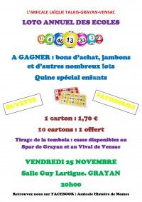 Loto annuel des écoles