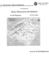 Les Iles Baléares avec le Regain Grayannais