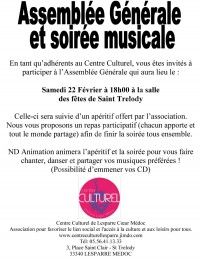 Assemblée Générale et Soirée Musicale