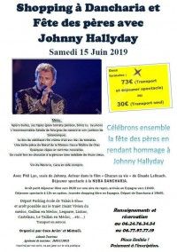 Déjeuner spectacle Johnny Hallyday à Dancharia