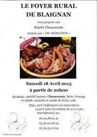 SOIREE CHOUCROUTE