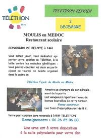 Concours de Belote au Profit du Téléthon