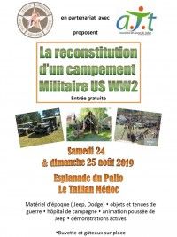 Reconstitution d'un Campement Militaire Américain