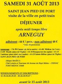 Sortie à Saint-Jean-Pied-de-Port