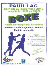 Boxe Finales du Championnat de Gironde
