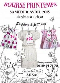 Bourse Printemps/Eté 2015