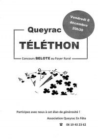 Belote au profit du Téléthon 2017
