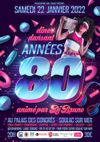 Dîner dansant Années 80