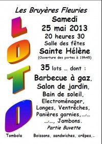 GRAND LOTO DES BRUYERES FLEURIES