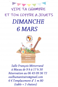 Vide ta chambre et ton coffre à jouets