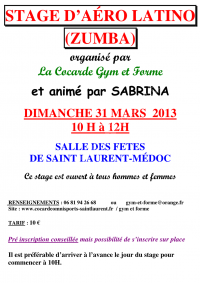 Stage d'Aero-Latino - Zumba