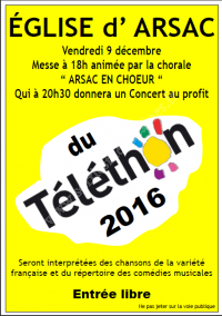 Concert pour le Téléthon