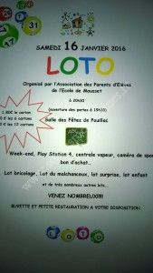 LOTO DE LA NOUVELLE APE DE MOUSSET