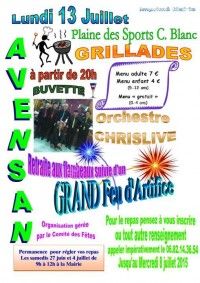 Soirée du 13 Juillet 2015