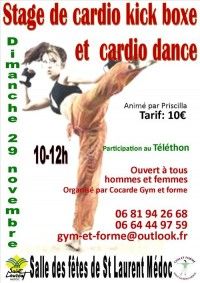 Stage de Cardio Kick Boxe et Cardio Dance
