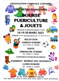 Bourse puériculture et jouets