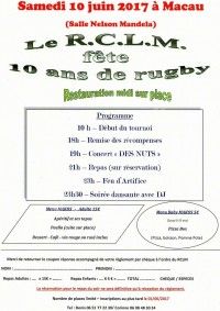 Le R.C.L.M. fête 10 ans de rugby