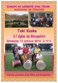 Concert en Solidarité avec l'Ecole Bolivienne de Chinchilla