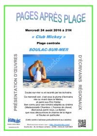 Pages après Plage, soirée lectures