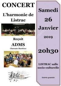 Concert d'hiver de l'harmonie de Listrac