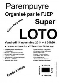 GRAND LOTO CLUB FJEP PAREMPUYRE