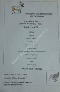 Banquet des Chasseurs 2019