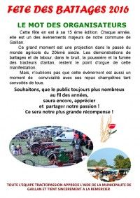 Fête des Battages 2016