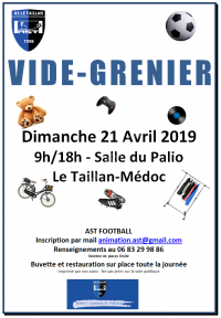 VIDE GRENIER AMICALE SPORTIVE TAILLANAISE