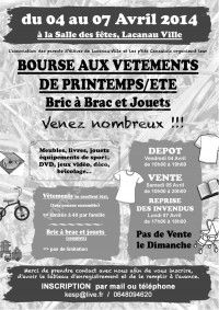 Bourse aux Vêtements Printemps Eté - Bric à Brac et Jouets