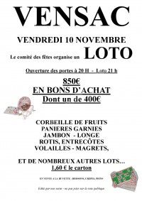 Loto du Comité des Fêtes
