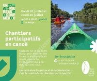 Chantier participatif en canoë