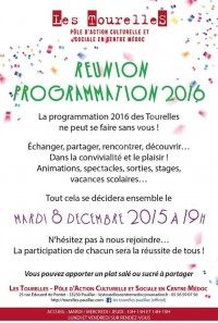 Réunion Programmation 2016 des Tourelles